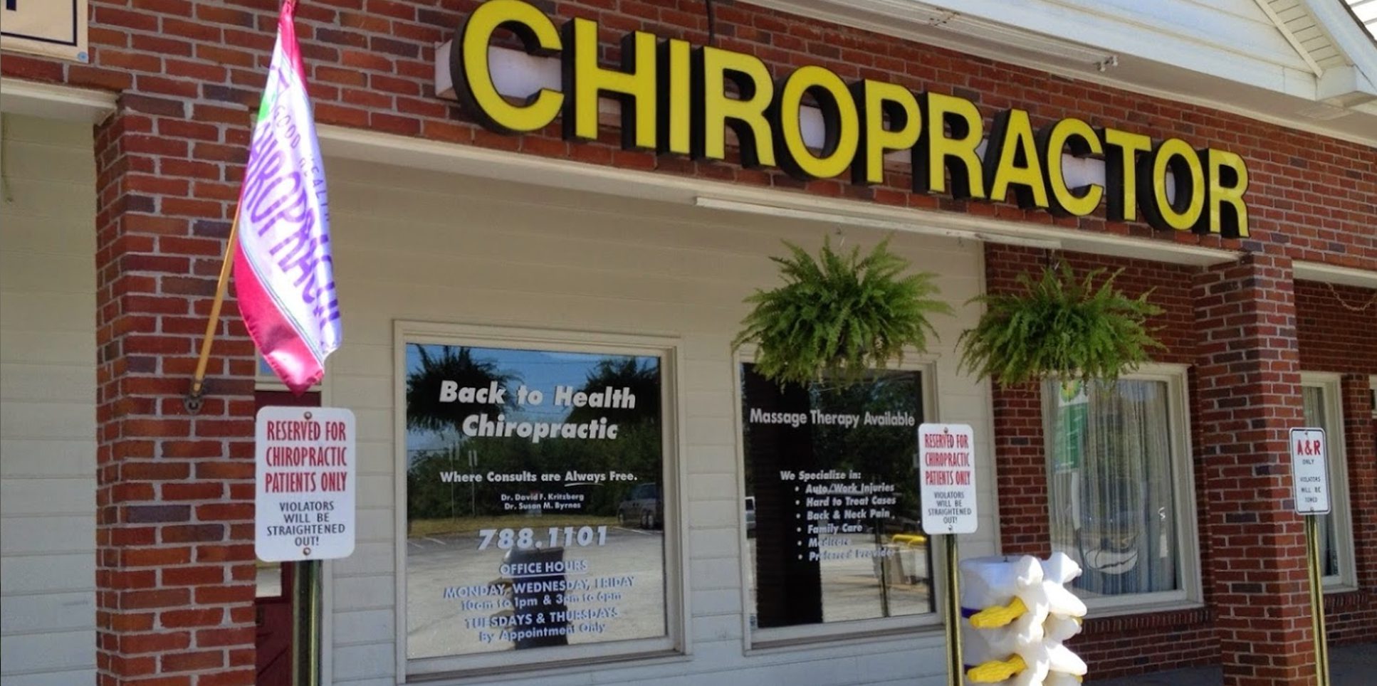 Back to Health Chiropractor Storefront